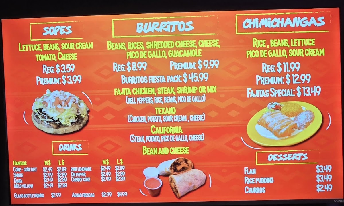 Que Pasa Tacos Menu - Image 2